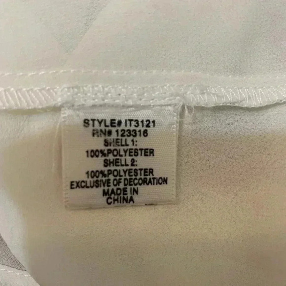 Iris white bejeweled button up blouse - Picture 8 of 8